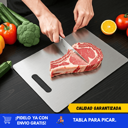 Tabla para picar en Acero 29 x 20 cm