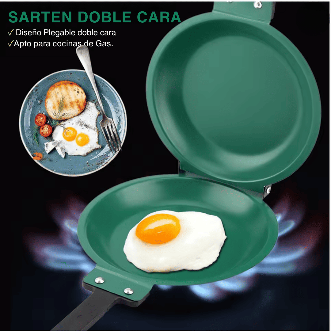 Sarten Doble Cara Antiadherente 19.3cm