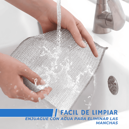 Set X5 Paños De Alambre Limpieza Cocina