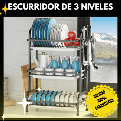 Escurridor de platos 3 Niveles