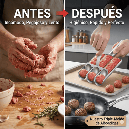 CUCHARA PARA ALBONDIGAS EN ACERO INOXIDABLE
