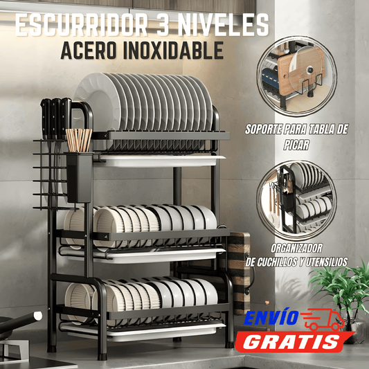 Escurridor de platos 3 Niveles