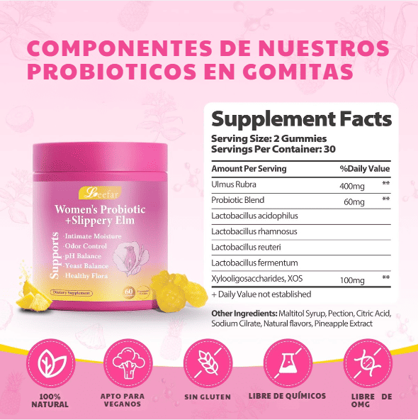 Gomitas probióticas femeninas LEEFAR